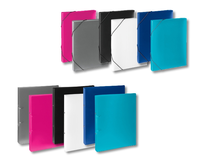 Classeurs à anneaux/ pochette, lot de 2