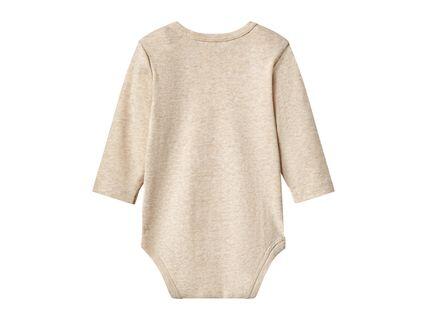 LUPILU Beige & White Baby Long-Sleeve Bodysuits - 3 Pack