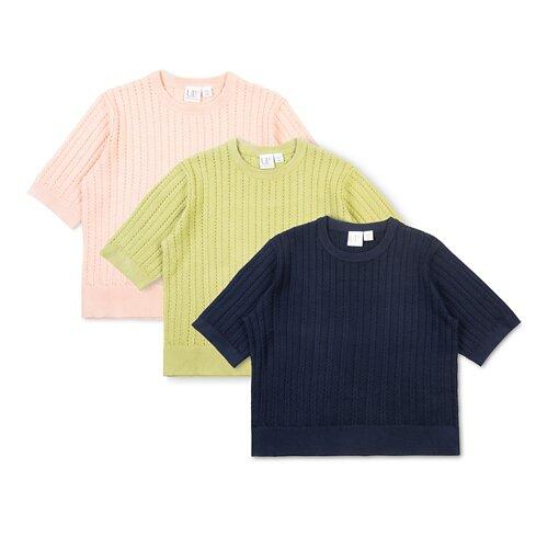 UP 2 FASHION WOMEN Damen-Kurzarm-Pullover