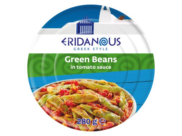 Green Beans/Aubergines in Tomato Sauce
