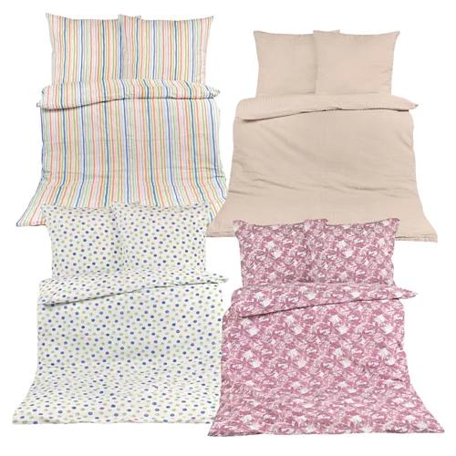 NOVITESSE Completo da letto in tessuto Seersucker