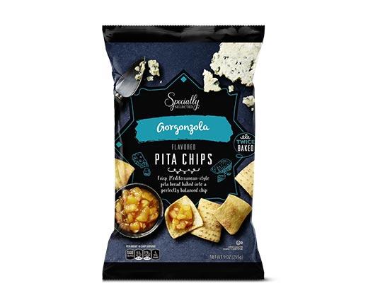 Specially Selected 
 Caramelized Onion & Balsamic Vinegar or Gorgonzola Pita Chips