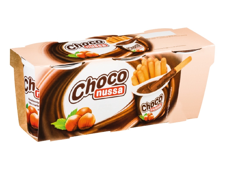 CHOCO NUSSA Gebäcksticks mit Nuss-Nougatcreme