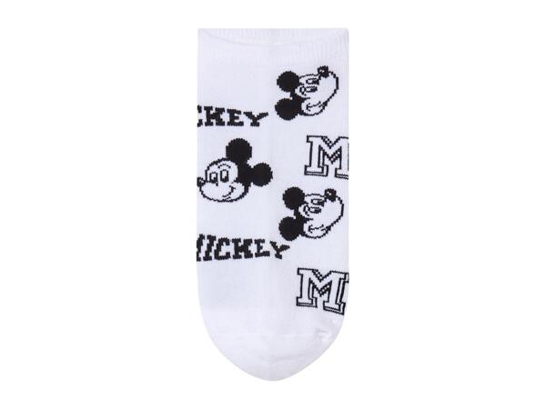 Disney Kids' Mickey Mouse Trainer Socks - 3 Pairs