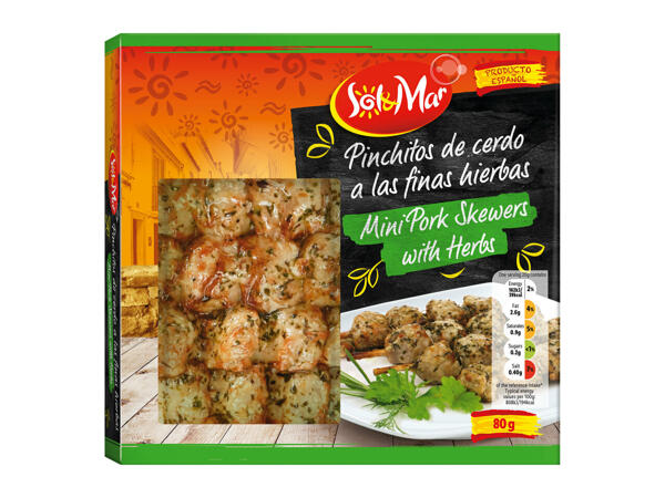 Sol & Mar Mini Pork Skewers