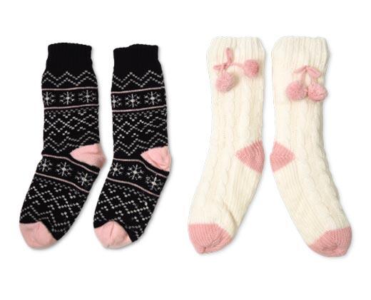 Serra 
 Ladies' Chunky Knit Slipper Socks