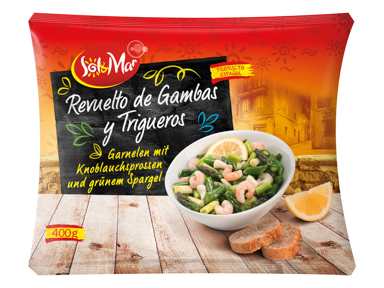 SOL & MAR Revuetto de Gambas y Trigueros