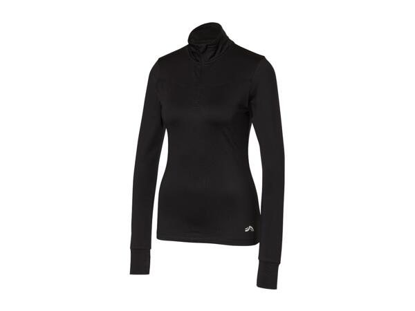 CRIVIT Ladies' Black Thermal Sports Top