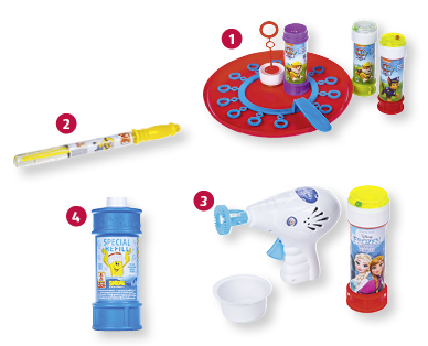 Gioco con bolle di sapone MINNIE MOUSE/MICKEY MOUSE/CARS 3/PAW PATROL™/DESPICABLE ME™/FROZEN