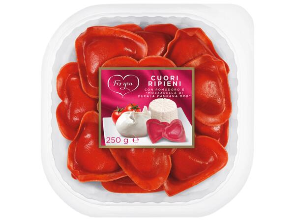 Heart Shaped Pasta Filled