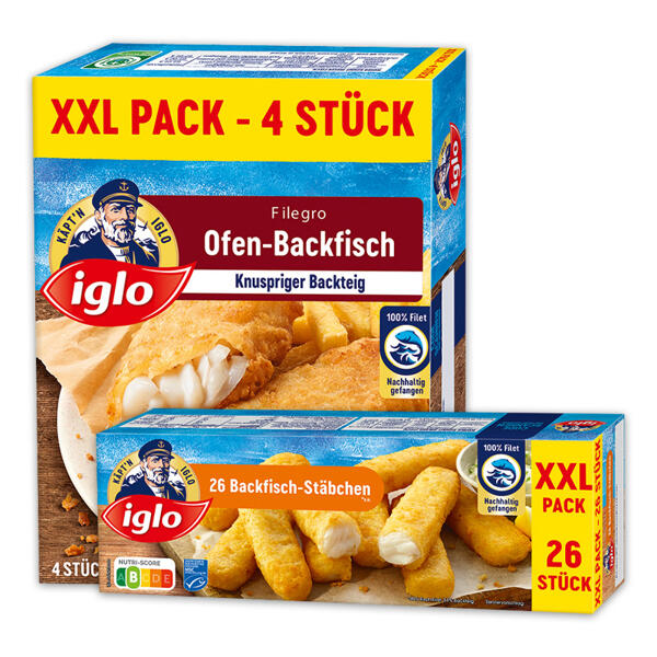 Backfisch-Stäbchen / Filegro XXL