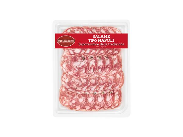 Sliced napoli salami