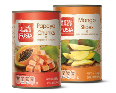 Fusia Papaya Chunks or Mango Slices