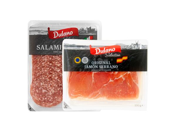 Serranoskinka /salami milano