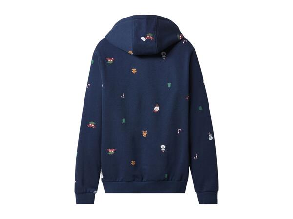 Esmara Men Men's Navy Christmas Hoodie