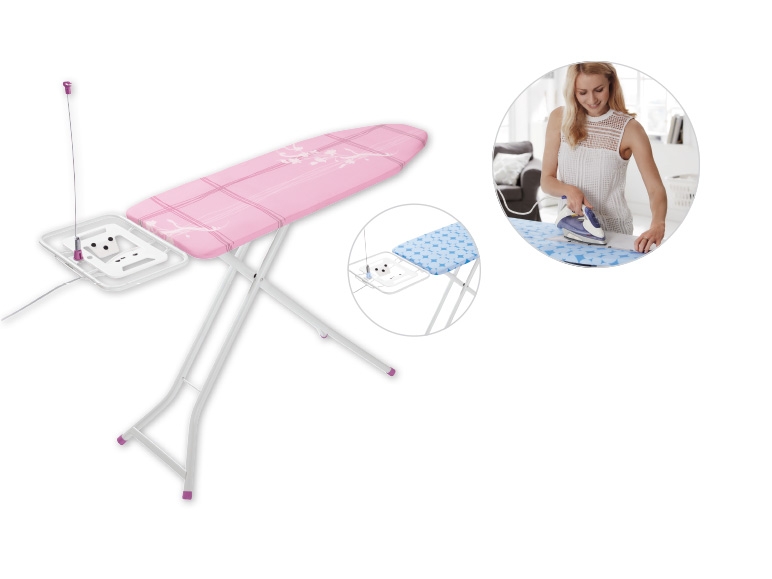 AQUAPUR Ironing Board with Plug Socket