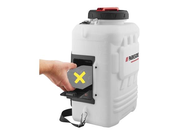 Cordless backpack pressure sprayer, 16l