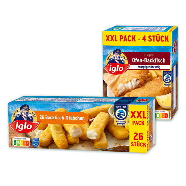 Backfisch-Stäbchen / Filegro XXL