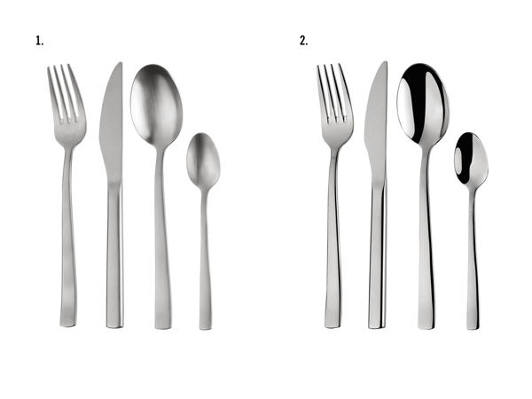 Couverts en acier inox, 24 pièces