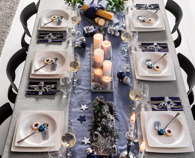 CROFTON Modernes Tafelservice, 12-teilig