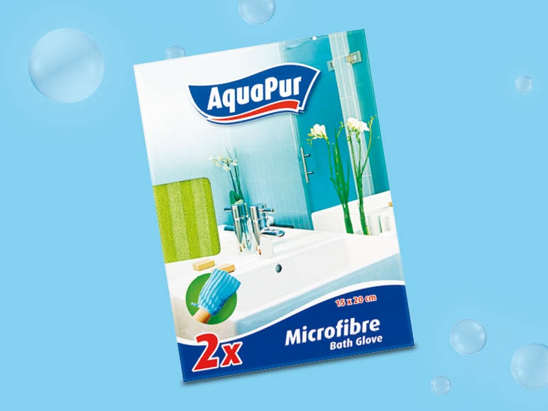 Gant de nettoyage de salle de bains en microfibre