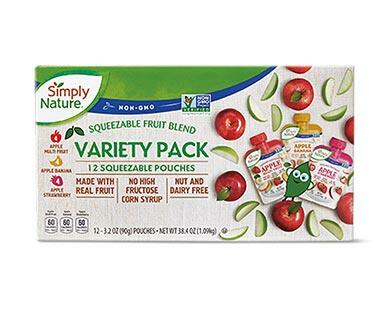 Simply Nature Fruit Squeezies Variety Pack