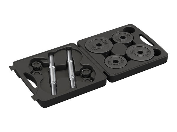 Crivit 20kg Adjustable Dumbbell Set