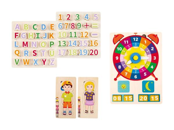 Holz-Lernpuzzle