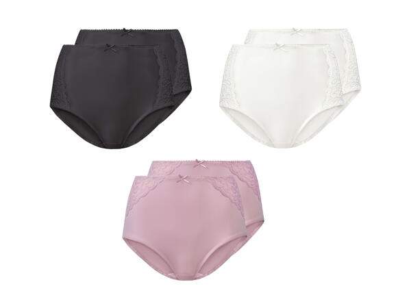 Culottes gainantes avec dentelle, lot de 2