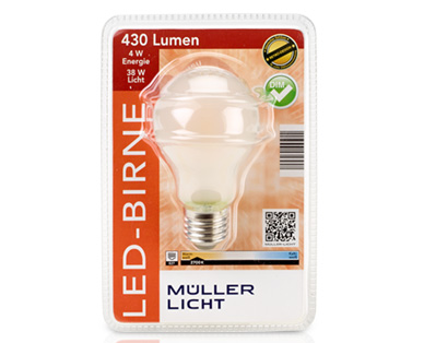MÜLLER-LICHT LED-Design Glasserie Birne/Kerze/Tropfen, dimmbar