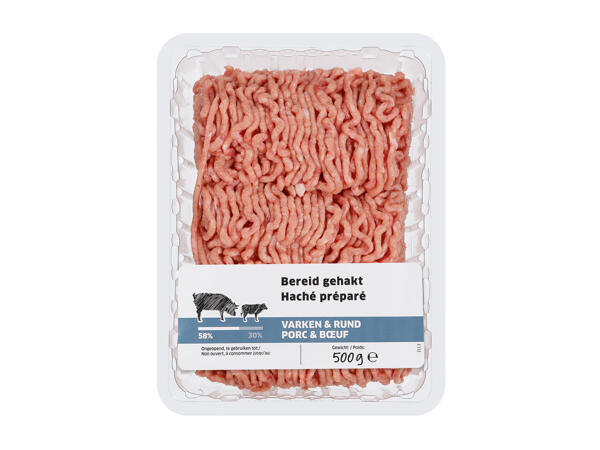 Haché porc-boeuf
