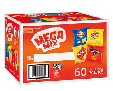 Smith's Chips Mega Mix 60pk/1140g