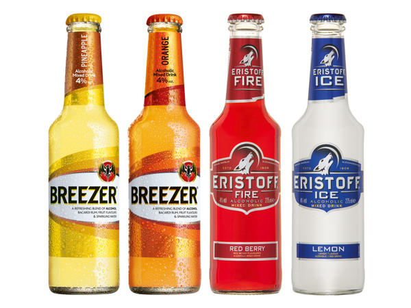 BACARDI/ERISTOFF Breezer/Fire oder Ice1