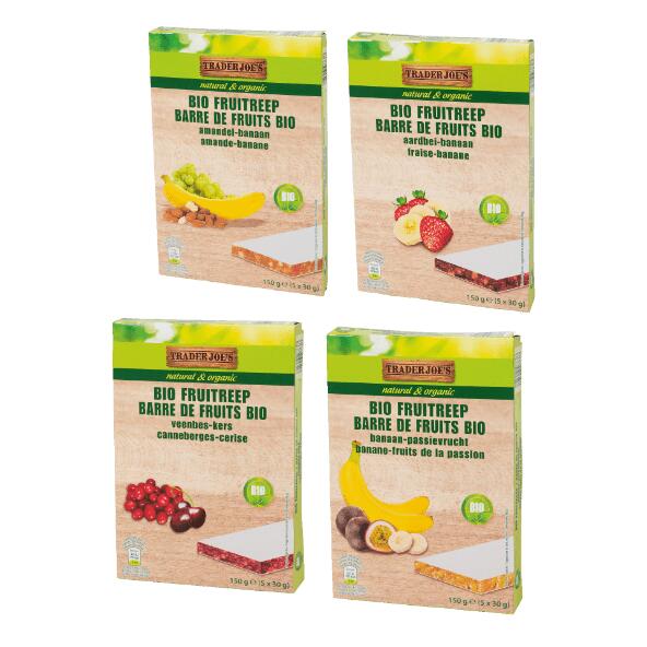 TRADER JOE'S BIO(R) 				Barres aux fruits bio, 5 pcs