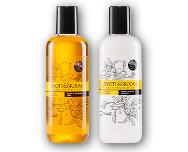 Gel douche et bain/Lotion pour les mains et le corps ABBOTT&BROOME