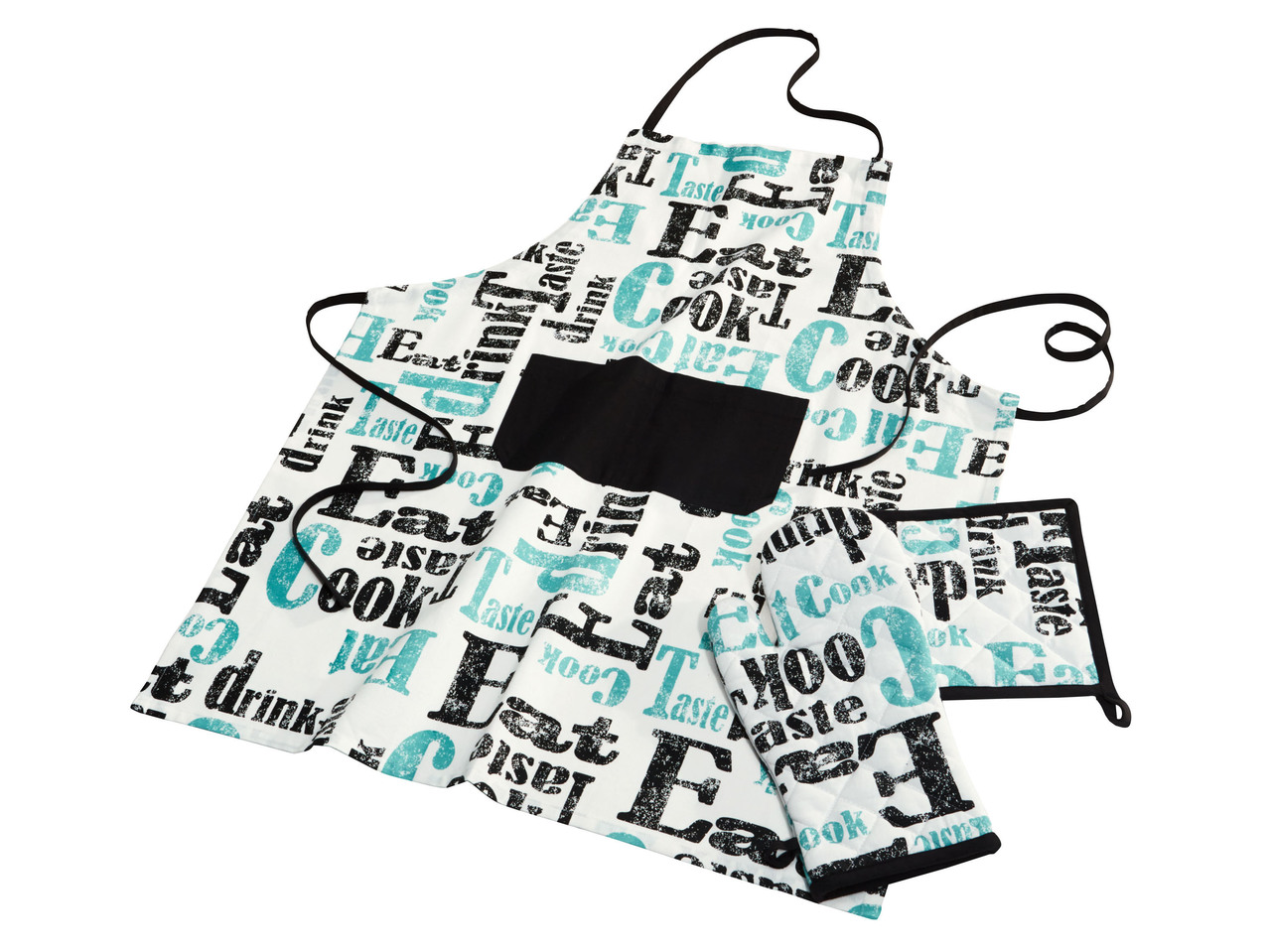 Apron, Pot Holder and Oven Glove Set