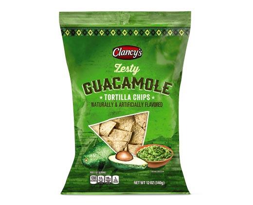 Clancy's 
 Spicy Salsa or Guacamole Tortilla Chips