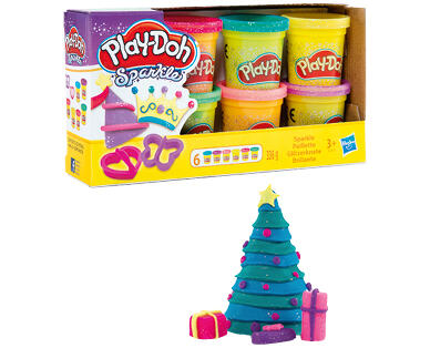 PLAY-DOH 
 PÂTE À MODELER À PAILLETTES