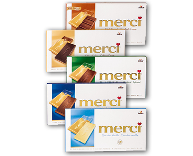 Plaques de chocolat Merci STORCK(R)