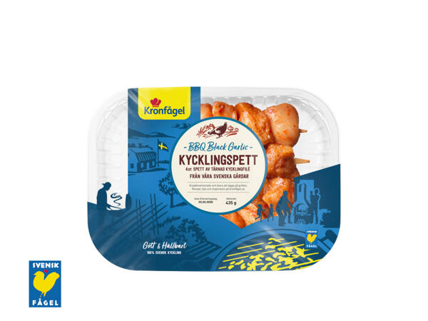 Kronfågel kycklingspett Black Garlic