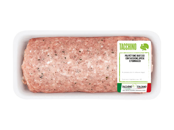 Rustic Meat Loaf with Turkey, Speck and Cheese