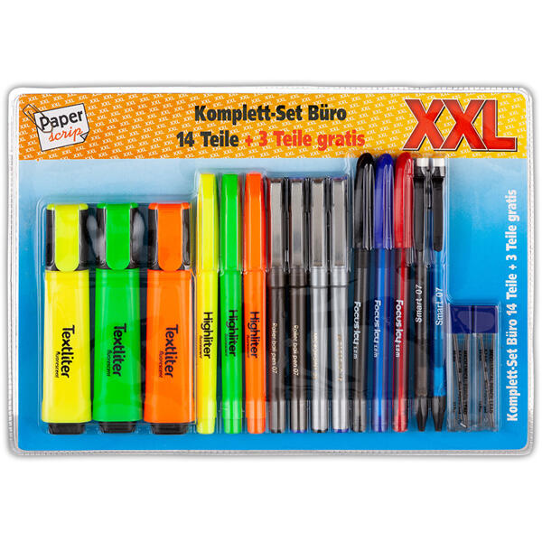 Büro Komplett-Set 17tlg.