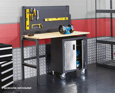 Foldable Garage Workbench