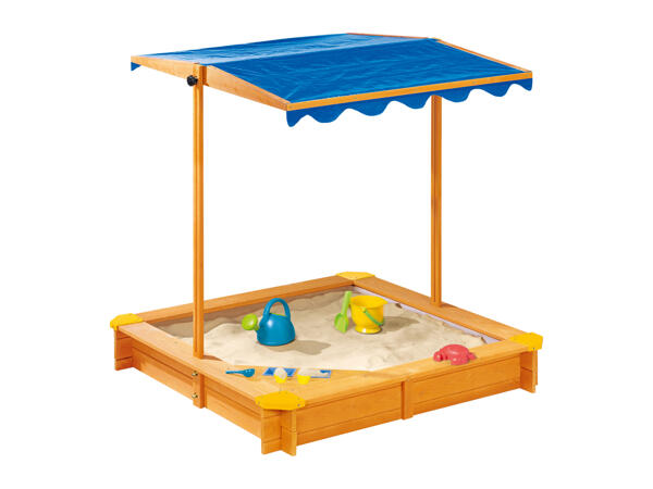 Playtive Sandpit With Sun Shade & Ice Cream Parlour