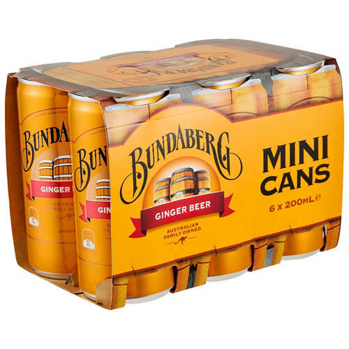 Ginger Beer Mini Cans 6 Pack 200ml