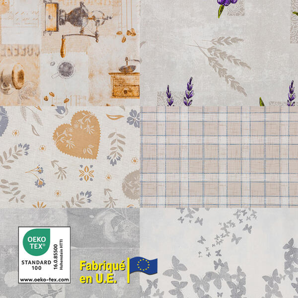 Nappe en toile cirée "effet relief"