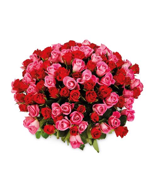 100 Sweetheart Roses