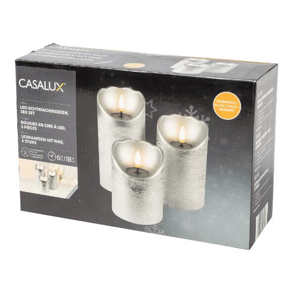 CASALUX(R) 				Bougies LED en cire
