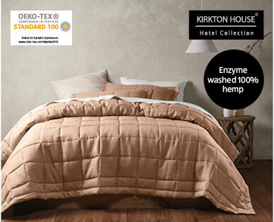 Hemp Coverlet Set – Queen/King Size