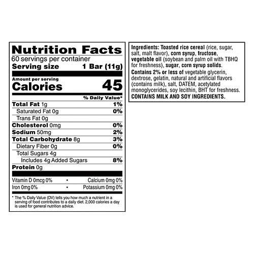 Halloween Rice Krispies Mini Squares Treats, 60 count